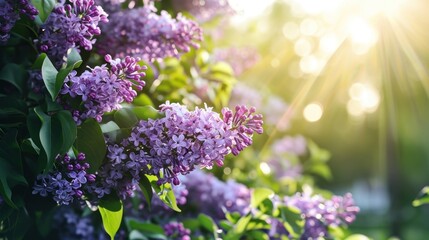 A Spectacular Symphony of Lilacs, Natures Spellbinding Canvas Illuminated by the Golden Rays