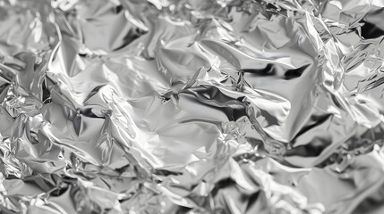 background of metallic aluminium foil texture