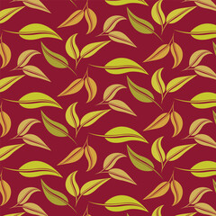 Eco Essence Elegance: Stylish Patterns with a Natural Twist Leaf Pattern