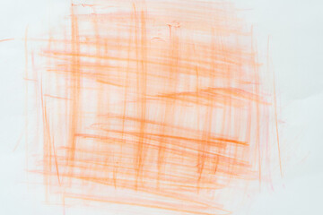orange color pencil rubbing texture on tracing paper