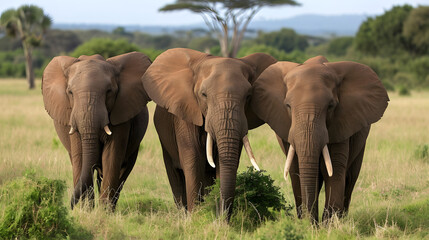 Obraz premium african elephants