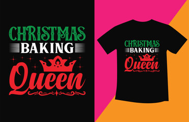 Christmas typography T shirt Design