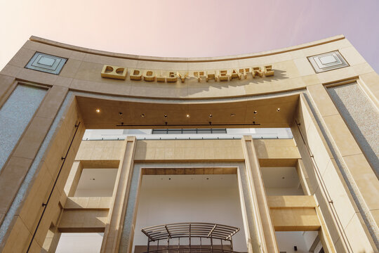 LOS ANGELES, CALIFORNIA, USA - APRIL 18, 2023: Dolby Theatre on Hollywood Boulevard in Hollywood, Los Angeles, California, United States. Venue of the annual Academy Awards ceremony.