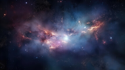Fototapeta na wymiar Stellar Tapestry: Exquisite Detailing of the Celestial Galaxy