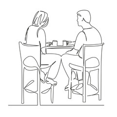 man and woman drinking coffee