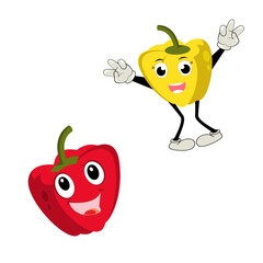 Apple Cartoon character Illustration of a Happy Apple Character. Red, yellow, green apple funny character, concept of health care for kids
