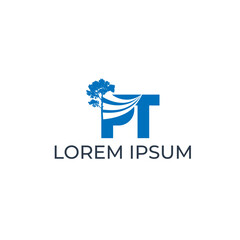 modern and sophisticated pine logo design