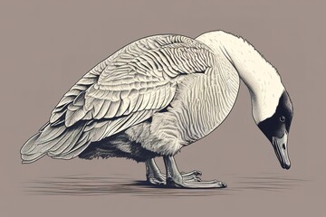 drawing of a bird