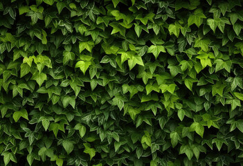 Fototapeta na wymiar a lush green plant with its shiny, textured leaves draped over a stone wall