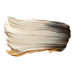 beige color brush stroke isolated
