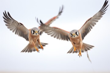 Fototapeta premium kestrels talons ready while hovering