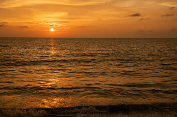 Sunset in Negombo Beach, Sri Lanka