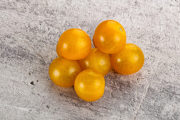 Ripe tasty yellow cherry tomato