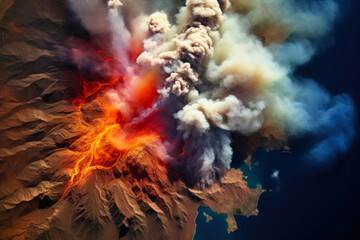 Volcanic Upheaval: Viewed from the Heavens