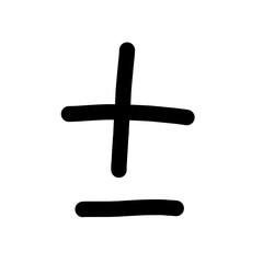 Obraz premium math symbol icon