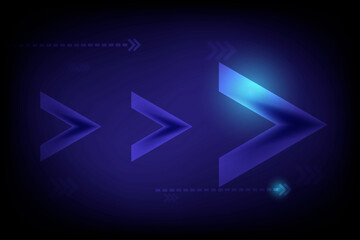 technology background by using arrow in grow up concept 