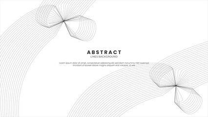 Abstract background of luxury black lines banner slides background