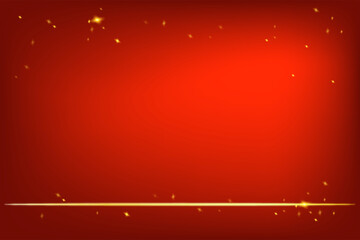 the luxury on red background