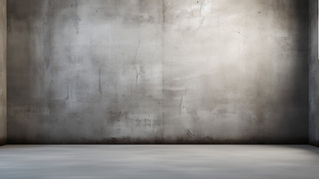 concrete wall and floor blank studio backdrop