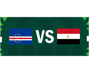 Gambia And Cameroon African Flags Nations 2023 Group C Teams Countries African Football Symbol Logo Design Vector Illustration