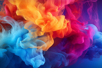 Fototapeta premium Abstract colourful smoke background_8