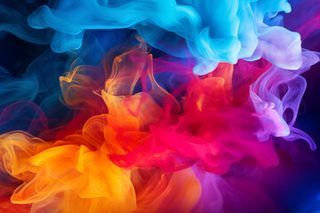 Fototapeta premium Abstract colourful smoke background_2
