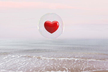Fototapeta premium Saint Valentine's Day wishes, colorful graphics, background, Val