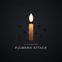 Black day, of India 14 February, pulwama attack, Poster, on Indian army. vector illustration, graphic art, post, design, CRPF Jawans. India, new,