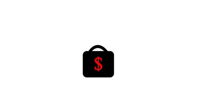Dollar icon symbol looping