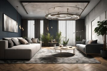 Living Room Interior Design Accessories Adding the Final Touches to Your Space 3d render