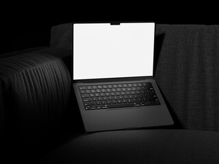 Laptop realistic rendered