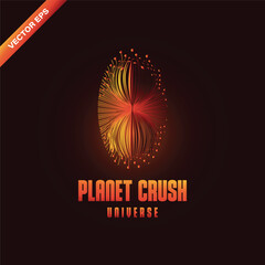 Planet elimination logo in editable format. 