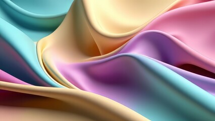 pastel smooth wave fabric abstract shapes of cloth background