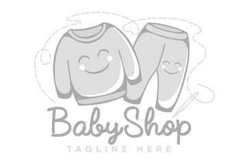 Modern baby shop logo. Vector illustration.