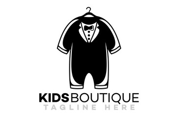 Modern kids boutique logo. Vector illustration.
