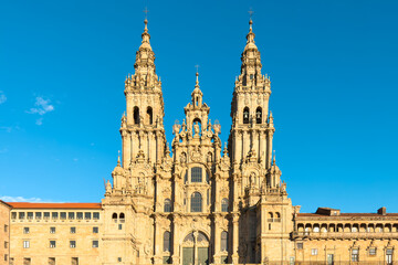 Fototapeta na wymiar Cathedral of Santiago de Compostela, Galicia, Spain. High quality photo