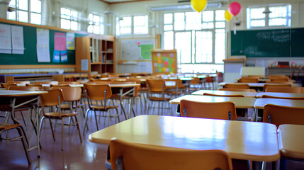 classroom in school