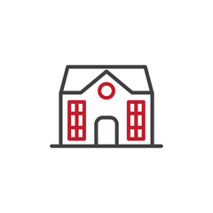 house icon. sign for mobile concept and web design. outline vector icon. symbol, logo illustration. vector graphics.