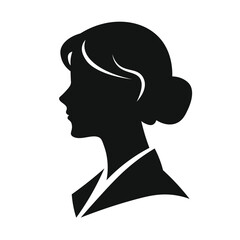 beautiful business women silhouette vector