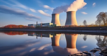 Nuclear Innovation - The Advanced Technology Behind the Safe Operation of a Power Plant - obrazy, fototapety, plakaty