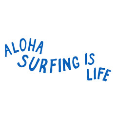 Aloha Surfing Lifestyle Quote