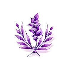 Fototapeta na wymiar Lavender flower icon. Vector illustration isolated on white background.