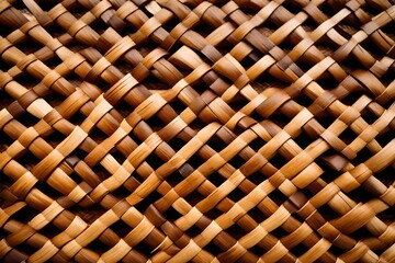 wicker basket texture, Wave brown handicraft weave texture bamboo surface