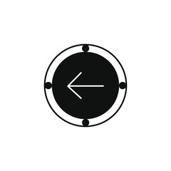 arrow sign vector type icon