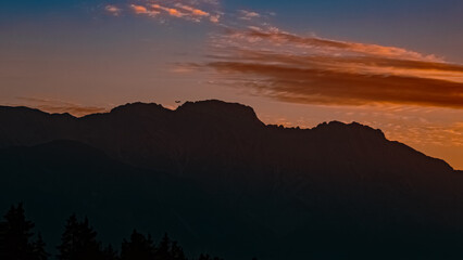 Alpine sunrise at Mount Patscherkofel, Innsbruck, Tyrol, Austria