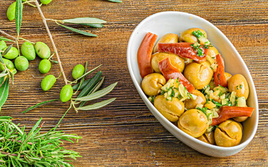 Seasoned Olives and Olive Branches