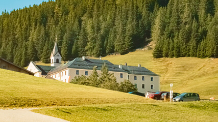 The famous Maria Waldrast monastery, Matrei am Brenner, Innsbruck, Tyrol, Austria on a sunny summer...