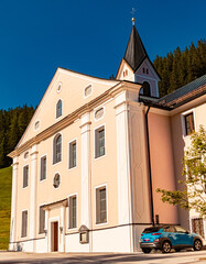 The famous Maria Waldrast monastery, Matrei am Brenner, Innsbruck, Tyrol, Austria on a sunny summer...