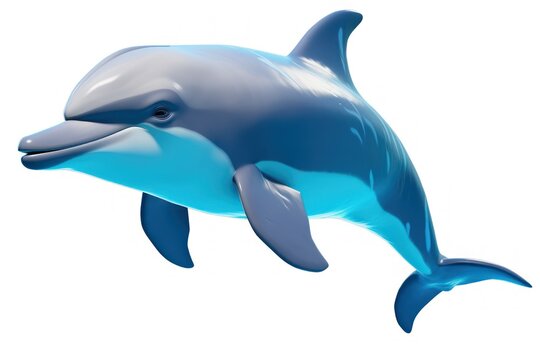  a dolphin is jumping in the air with its mouth open and it's head turned to look like it's jumping out of the water with its mouth.