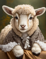 Adorable little lamb
